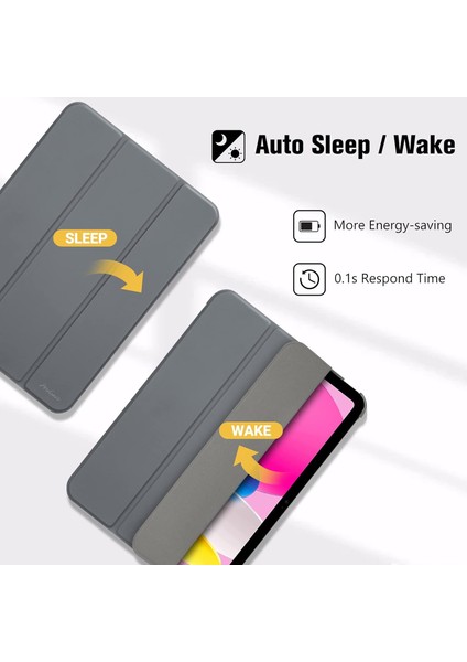 Apple iPad 11. Nesil (A16) 11 Inc 2025 Yatay Standlı Uyku Modlu Basic Arkası Sert Smart Kılıf A3354 A3355 fırsatları