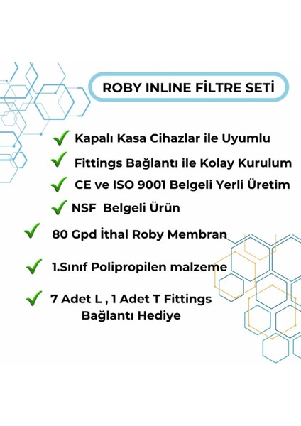 Nsf 5 Li Filtreseti bağlantıları Ile Birlikte