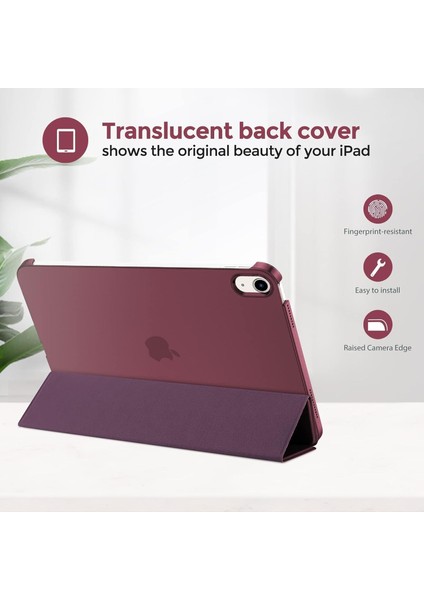 Apple iPad 11. Nesil (A16) 11 Inc 2025 Yatay Standlı Uyku Modlu Basic Arkası Sert Smart Kılıf A3354 A3355 fiyatları