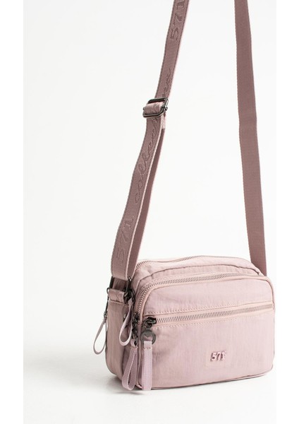 Yumuşak Dokulu Ultra Hafif, Esnek ve Su Geçirmez Polyamid Kumaş Omuz Çantası Pembe Model: (571-13-14E) fırsatları