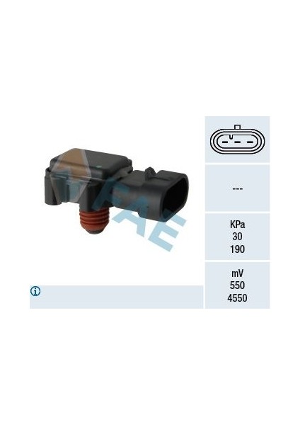 Map Sensörü Basınç Sensörü Astra G-Combo C-Corsa C 1.7 Dtı 16V 00> Y17DT-DTL Dizel