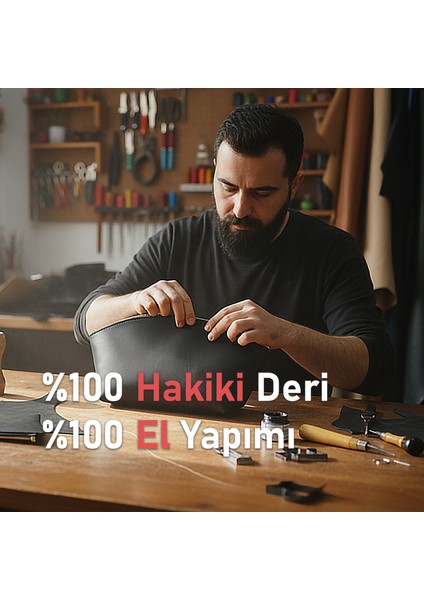 El Yapımı Siyah Hakiki Deri Makyaj Çantası | Çok Fonksiyonlu, Şık ve Dayanıklı Seyahat Kozmetik Çantası fiyatları