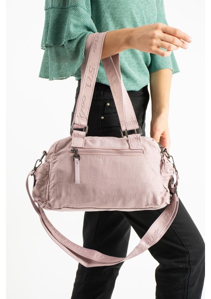 Yumuşak Dokulu Ultra Hafif, Esnek ve Su Geçirmez Polyamid Kumaş Omuz ve Kol Çantası Pembe Model: (571-13-14K) modelleri