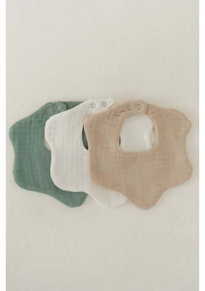 3'lü Müslin Bebek Önlük