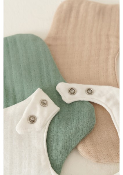 3'lü Müslin Bebek Önlük modelleri