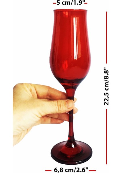 Pasabahce Wavy Bardak Seti, Cam, Kırmızı, fiyatları