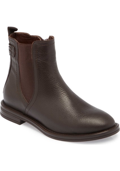 Kahve Hakiki Deri Kadın Casual Bot - K24K1BT67679-A42
