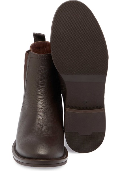 Kahve Hakiki Deri Kadın Casual Bot - K24K1BT67679-A42 fırsatları