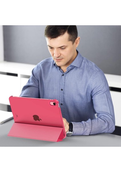 Apple iPad 11. Nesil (A16) 11 Inc 2025 Yatay Standlı Uyku Modlu Basic Arkası Sert Smart Kılıf A3354 A3355