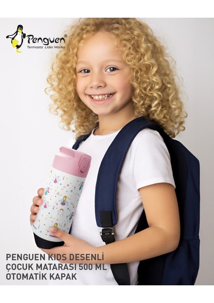 500ML Çocuk Su Matarası | Paslanmaz Çelik | Pipetli | Bpa Free | Sızdırmaz Kapaklı modelleri