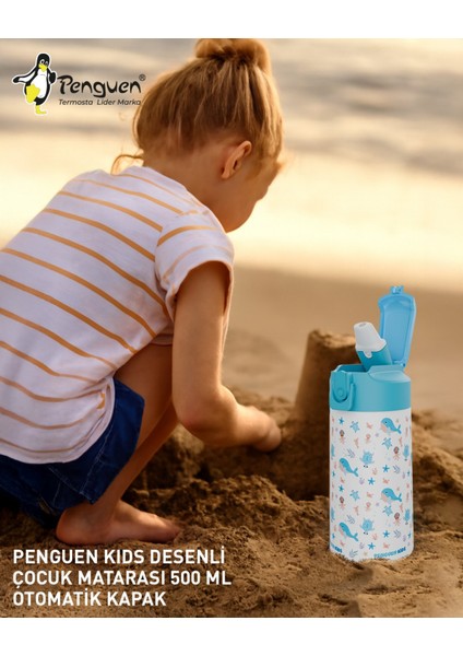 500ML Çocuk Su Matarası | Paslanmaz Çelik | Pipetli | Bpa Free | Sızdırmaz Kapaklı modelleri