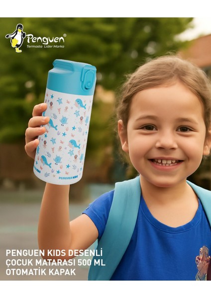 500ML Çocuk Su Matarası | Paslanmaz Çelik | Pipetli | Bpa Free | Sızdırmaz Kapaklı indirimleri