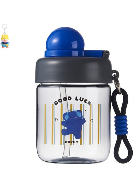 Karikatür Su Bardağı, Çocuklar Için Düşmeye Dayanıklı Taşınabilir Bardak, Erkekler ve Kadınlar Için Kullanışlı Bardak, Öğrenciler Için Kollu Sevimli Plastik (Yurt Dışından)