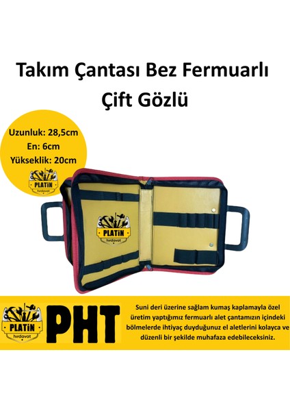 El Tipi Takım Çantası Bez Fermuarlı Çift Gözlü PLT2800051 modelleri