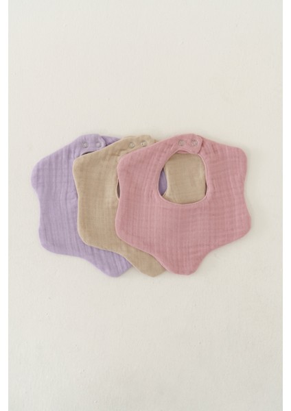 3'lü Müslin Bebek Önlük