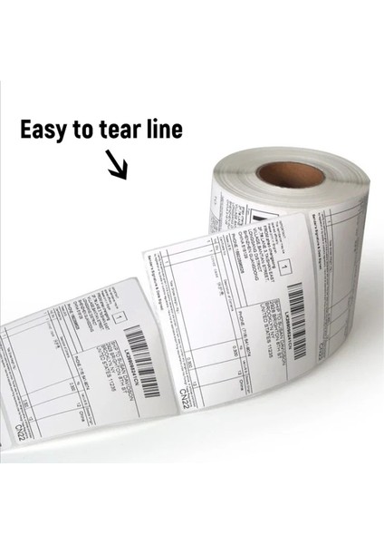150x100mm Termal Etiket Rulo 350 Adet Barkod & Kargo Yazıcı Kağıdı Suya Dayanıklı