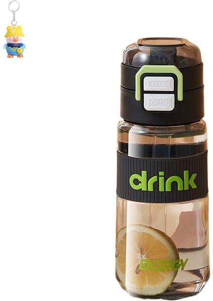 Erkek ve Kadın Pipetli Bardak, Öğrenci Spor Çift Içme Çay Bardak, Açık Hava Taşınabilir Su Isıtıcısı, Tek Tıklamalı Pop-Up Kapaklı Kullanışlı Bardak (Yurt Dışından)