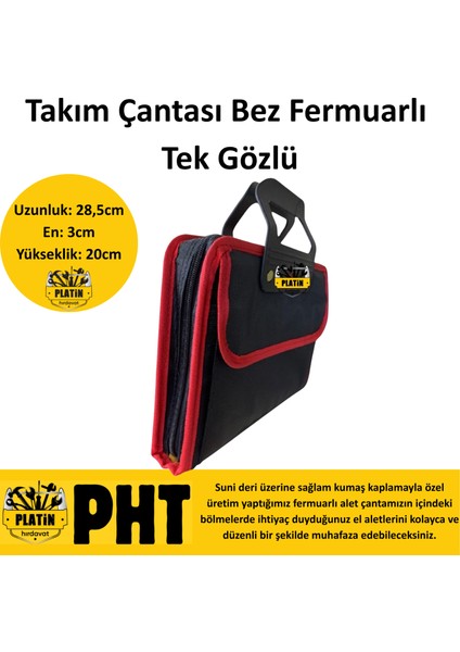 El Tipi Takım Çantası Bez Fermuarlı Tek Gözlü PLT2800050 fiyatları