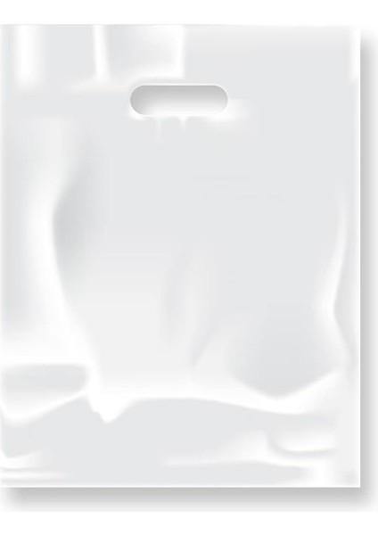 Mini Poşet Baskılı Taşıma Torbası Beyaz Eczacı Alış Verış Poşeti 20X30CM 100 Adet