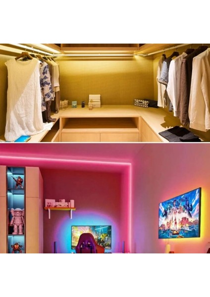 Neon LED Şerit 5metre Soğuk Beyaz LED Zincir Bandı Hortum Esnek Dekoratif Aydınlatma Işık 12V 10W