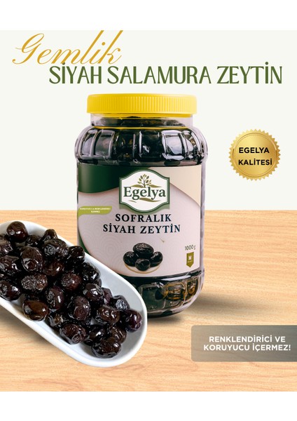 Gemlik Siyah Zeytin – Doğal, Katkısız 1 kg Siyah Sofralık Zeytin fiyatları