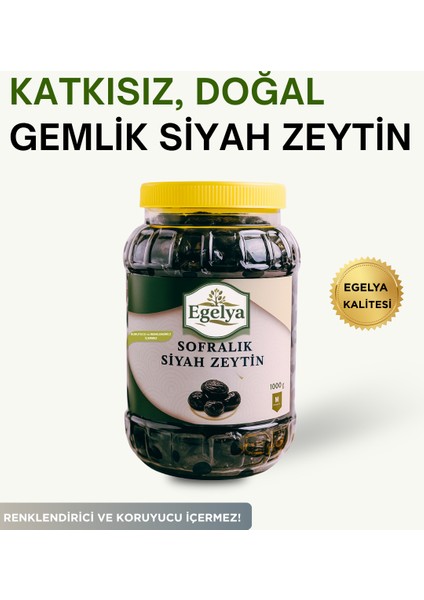 Gemlik Siyah Zeytin – Doğal, Katkısız 1 kg Siyah Sofralık Zeytin fırsatları