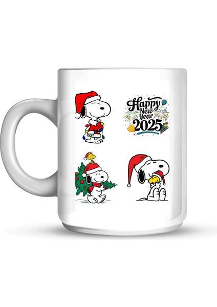 Happy New Yaer Snoopy Temalı Kupa modelleri