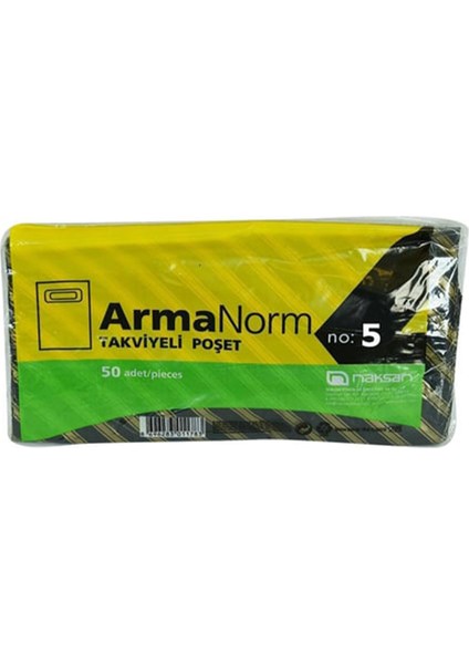 Aksan Plastik Takviyeli Çanta Taşıma Torbası Alışveriş Poşet 50 Adet No5 50X60CM