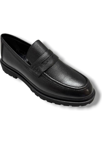 041-26 Hakiki Deri Anatomik Kauçuk Taban Casual Erkek Ayakkabı