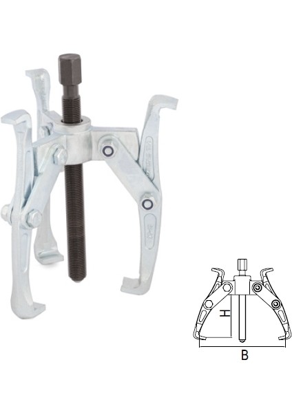 Izeltaş 7080 29 2013 20X13 S Tipi Çektirme (Üç Kollu)