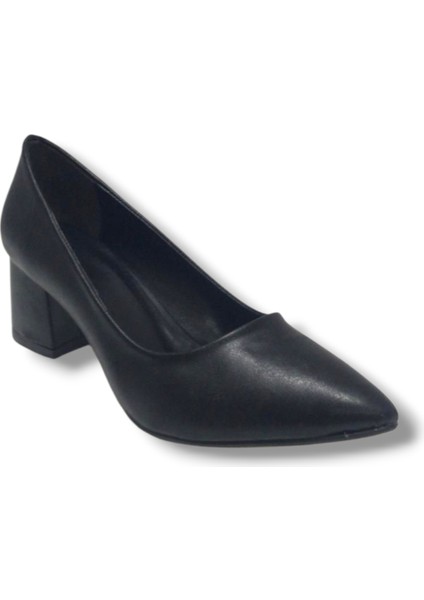 677-26 Cilt Deri Kare Topuk Kadın Ayakkabı