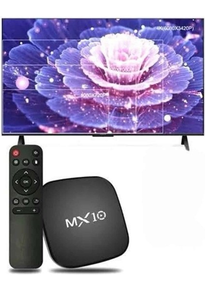 Wizard 2.4g Wifi Tv Box Medya Oynatıcı Tv Uyumlu Mx Box Kutusu Android Tv