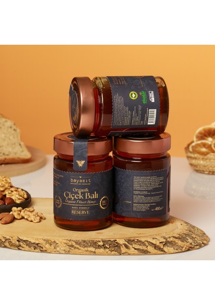 Organik Doğu Anadolu Çiçek Balı(Bingöl Karlıova)450 gr3'lüSet modelleri