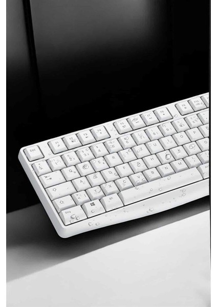 Wizard Beyaz Kablosuz Klavye Fare Seti Kablosuz Fare USB Alıcı Pc Uyumlu fırsatları