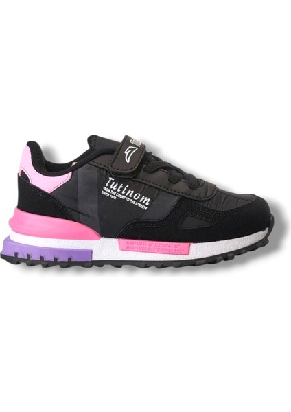 807-26 Anatomik Paraşüt Kumaş Kız Çocuk Sneaker Siyah Pembe 31-35 fiyatları