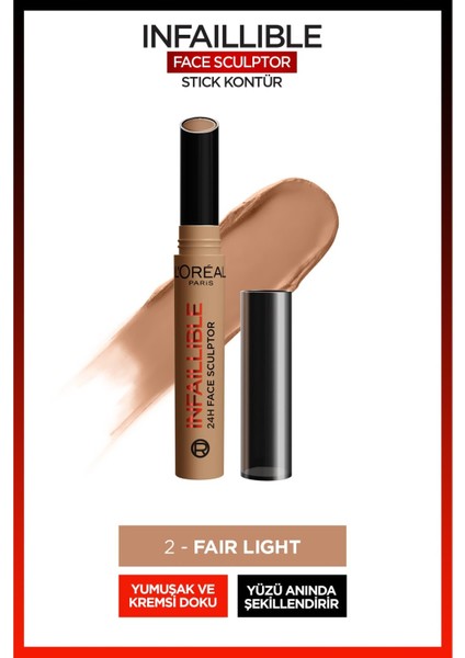 Infaillible Face Sculpter Stick Kontür - Fair Light