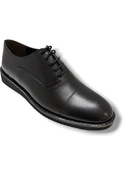 451-26 Hakiki Deri Anatomik Eva Taban Bağcıklı Erkek Ayakkabı