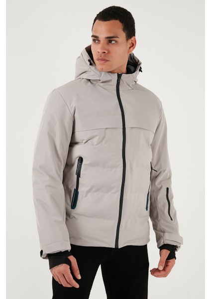 Regular Fit Kapüşonlu Kapitoneli Mont Erkek Mont 497DEAN fırsatları