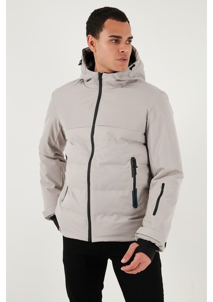 Regular Fit Kapüşonlu Kapitoneli Mont Erkek Mont 497DEAN