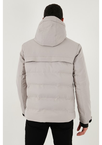 Regular Fit Kapüşonlu Kapitoneli Mont Erkek Mont 497DEAN