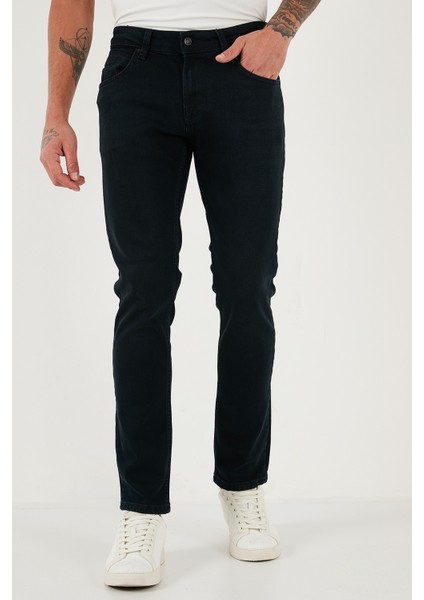 Pamuklu Normal Bel Regular Fit Boru Paça Jeans Erkek Kot Pantolon 2211C05PARMA fiyatları