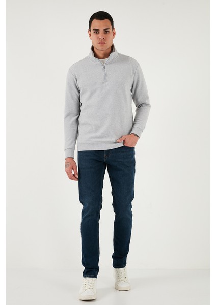 Pamuklu Slim Fit Yüksek Bel Dar Paça Jeans Erkek Kot Pantolon 3300C28TOKYO