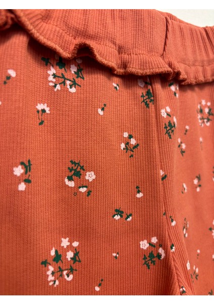 Kız Çocuk Çiçek Desenli Taytlı Takım modelleri