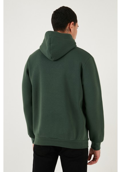 Regular Fit Kapüşonlu Kanguru Cepli Içi Tüylü Yumuşak Şardonlu Sweat Erkek Sweat 5905281