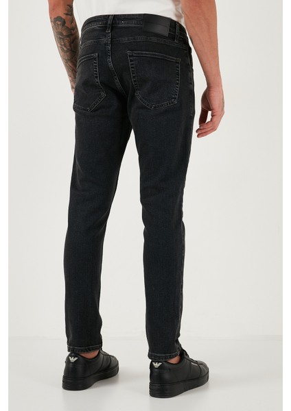 Pamuklu Slim Fit Yüksek Bel Dar Paça Jeans Erkek Kot Pantolon 3300C30TOKYO