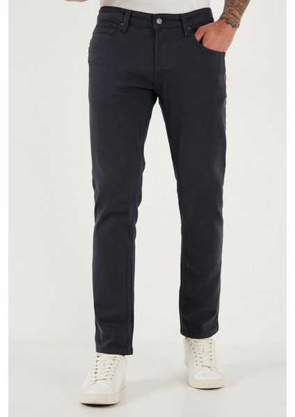 Pamuklu Regular Fit Normal Bel Boru Paça Jeans Erkek Kot Pantolon 2211C40PARMA fiyatları