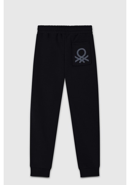 Pamuklu Regular Fit Logolu Eşofman Altı Erkek Çocuk Eşofman Altı BNTB23336 fiyatları