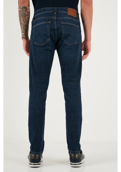 Pamuklu Slim Fit Yüksek Bel Dar Paça Jeans Erkek Kot Pantolon 3300C41TOKYO