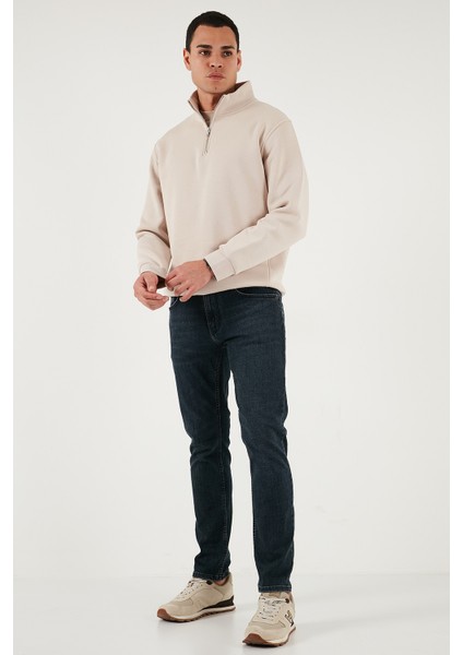 Pamuklu Slim Fit Yüksek Bel Dar Paça Jeans Erkek Kot Pantolon 3300C45TOKYO
