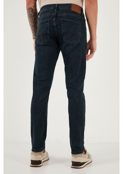 Pamuklu Slim Fit Yüksek Bel Dar Paça Jeans Erkek Kot Pantolon 3300C45TOKYO